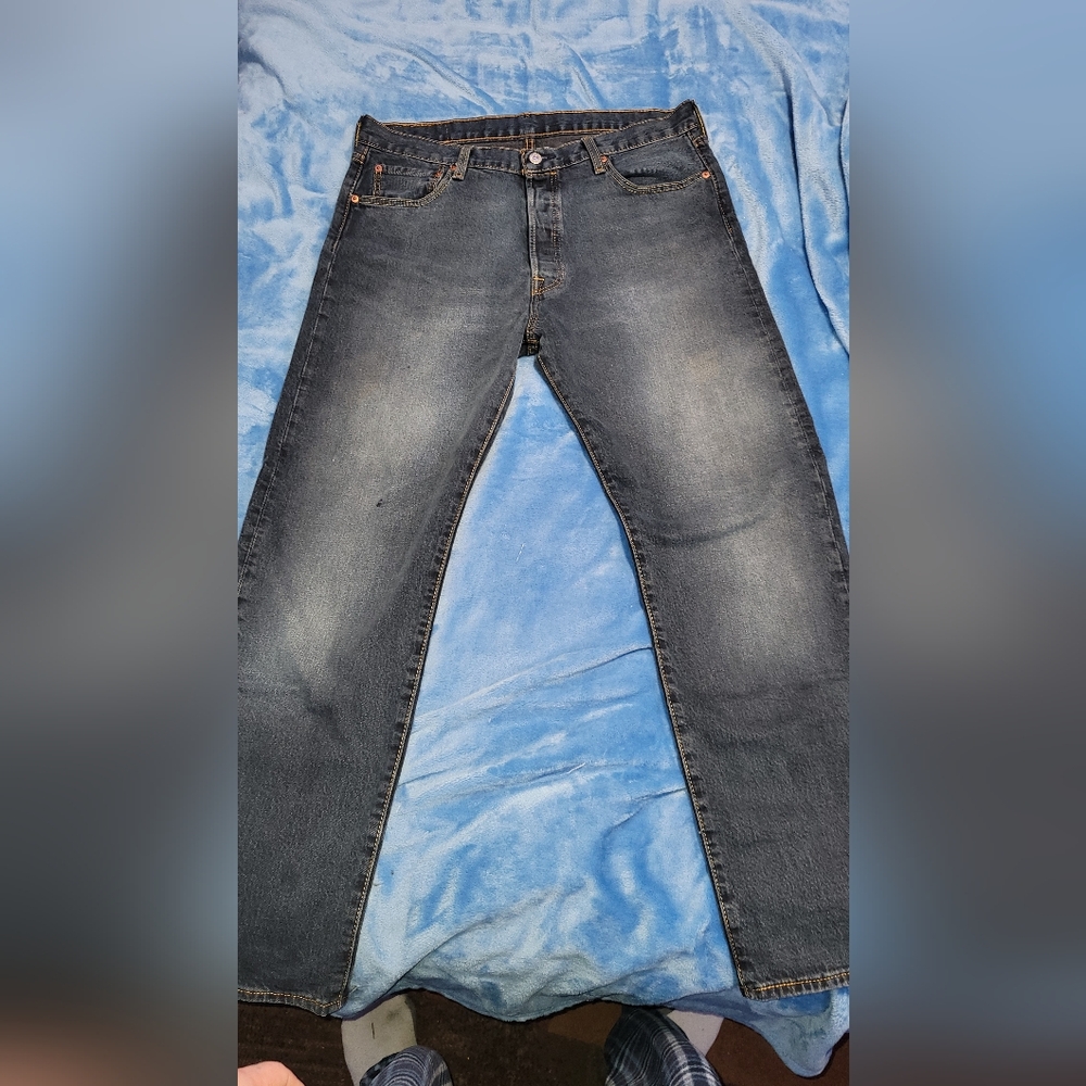 Levi's Black Straight Jeans Classic Denim Style